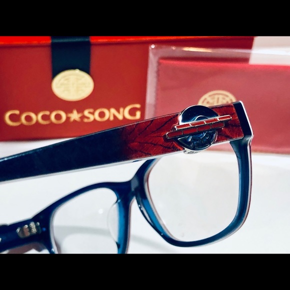 Coco Song Eyeglasses SUNSET HORIZON Red/Blue Frame Glasses